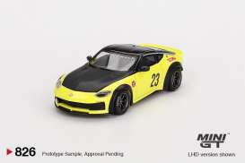 Nissan  - Z LB 2024 yellow - 1:64 - Mini GT - 00826-L - MGT00826lhd | Toms Modelautos