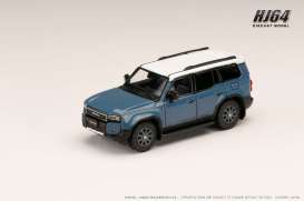 Toyota  - Land Cruiser 250 blue - 1:64 - Hobby Japan - HJ644081BLW - HJ644081BLW | Toms Modelautos