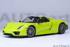 Porsche  - 918 Syder acid green - 1:18 - AutoArt - 77921 - autoart77921 | Toms Modelautos