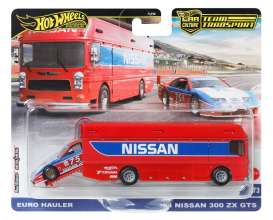 Nissan  - 300 ZX GTS & Euro Hauler 1994 red/blue - 1:64 - Hotwheels - HRV44 - hwmvHRV44 | Toms Modelautos