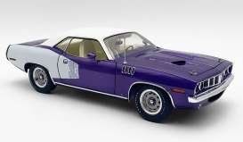 Plymouth  - 383 Cuda 1971 purple/white - 1:18 - Acme Diecast - 1806135VT - acme1806135VT | Toms Modelautos