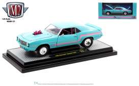 Chevrolet  - Camaro Z/28 1969 turquoise - 1:24 - M2 Machines - 40300-121A - M2-40300-121A | Toms Modelautos