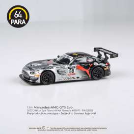 Mercedes Benz  - AMG GT3 2022 silver-grey - 1:64 - Para64 - 55359 - pa55359lhd | Toms Modelautos