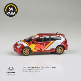 Honda  - Civic 2022 red/white - 1:64 - Para64 - 55350 - pa55350lhd | Toms Modelautos