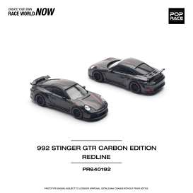 Porsche  - 992 Stinger anthracite - 1:64 - Pop Race Limited - PR640192 - PR640192 | Toms Modelautos