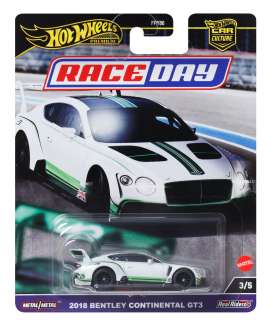 Bentley  - Continental GT3 2023 white/green - 1:64 - Hotwheels - HRV93 - hwmvHRV93 | Toms Modelautos