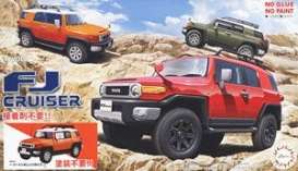 Toyota  - FJ Cruiser ,Two Tone Orange Ty  - 1:24 - Fujimi - 066387 - fuji066387 | Toms Modelautos