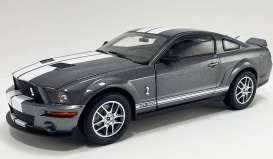 Shelby  - GT500 2007 grey/white - 1:18 - Acme Diecast - SC18007 - acmeSC18007 | Toms Modelautos