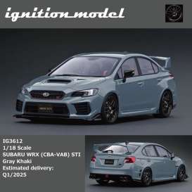 Subaru  - WRX gray khaki - 1:18 - Ignition - IG3612 - IG3612 | Toms Modelautos