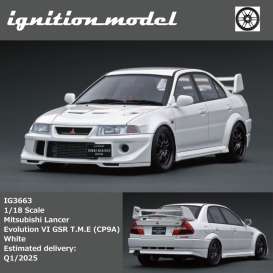 Mitsubishi  - Lancer Evolution VI GSR T.M.E  white - 1:18 - Ignition - IG3663 - IG3663 | Toms Modelautos