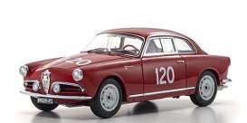 Alfa Romeo  - Giulietta SV 1956 red - 1:18 - Kyosho - 08957A - kyo08957A | Toms Modelautos