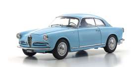 Alfa Romeo  - Giulietta SV 1958 blue - 1:18 - Kyosho - 08957B - kyo08957B | Toms Modelautos