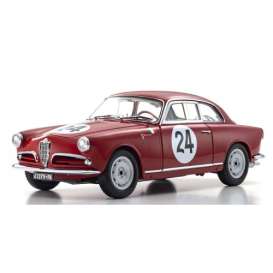 Alfa Romeo  - Giulietta SV 1958 red - 1:18 - Kyosho - 08957B - kyo08957B | Toms Modelautos