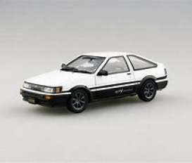 Toyota  - Corolla Levin 1600 GTV white/black - 1:43 - Ebbro - 45184 - ebb45184 | Toms Modelautos