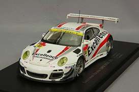 Porsche  - Super GT300 2015 white/red - 1:43 - Ebbro - 45298 - ebb45298 | Toms Modelautos