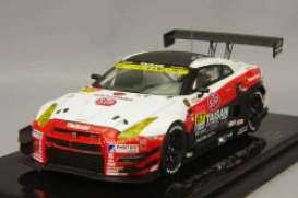 Nissan  - GT-R 2014 white/black/red - 1:43 - Ebbro - 45085 - ebb45085 | Toms Modelautos