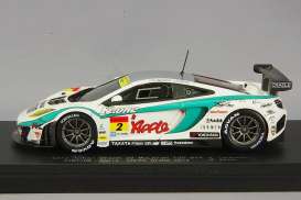 McLaren  - MP4/12C 2014 white/red/blue - 1:43 - Ebbro - 45247 - ebb45247 | Toms Modelautos