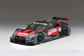 Nissan  - GT-R 2015 grey/red - 1:18 - Ebbro - 81037 - ebb81037 | Toms Modelautos