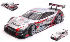 Nissan  - GT-R 2015 silver/red/black - 1:18 - Ebbro - 81024 - ebb81024 | Toms Modelautos