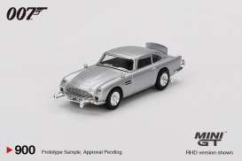 Aston Martin  - DB5 1965 silver - 1:64 - Mini GT - 00900-007E - MGT00900-007E | Toms Modelautos