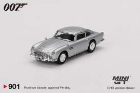 Aston Martin  - DB5 1965 silver - 1:64 - Mini GT - 00901-007E - MGT00901-007E | Toms Modelautos