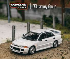 Mitsubishi  - Lancer RS Evolution III white - 1:64 - Tarmac - T64G-050-RS - TC-T64G-050-RS | Toms Modelautos