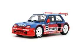 Renault  - 5 Super 1987 red/blue - 1:18 - OttOmobile Miniatures - OT1094 - otto1094 | Toms Modelautos