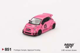 Fiat  - 595 Abarth 2024 pink - 1:64 - Mini GT - 00851-L - MGT00851lhd | Toms Modelautos