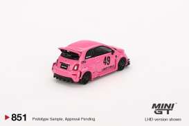 Fiat  - 595 Abarth 2024 pink - 1:64 - Mini GT - 00851-R - MGT00851rhd | Toms Modelautos