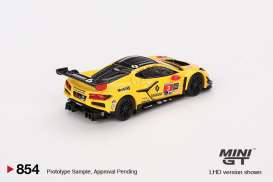 Chevrolet  - corvette Z06 2024 yellow/black - 1:64 - Mini GT - 00854-L - MGT00854lhd | Toms Modelautos