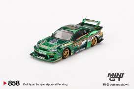 Nissan  - Silvia 2024 green - 1:64 - Mini GT - 00858-R - MGT00858rhd | Toms Modelautos