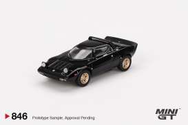 Lancia  - Stratos HF 1973 black - 1:64 - Mini GT - 00846-L - MGT00846lhd | Toms Modelautos