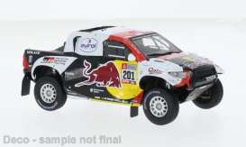 Toyota  - GR DKR Hilux T 2022 black/red/white/yellow - 1:43 - IXO Models - ram927 - ixram927 | Toms Modelautos