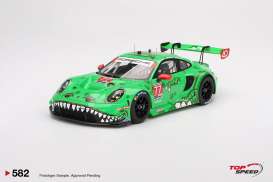 Porsche  - 911 2024 green - 1:18 - Top Speed - TS0582 - TS0582 | Toms Modelautos