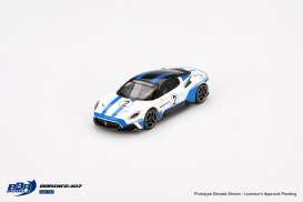 Maserati  - MC20 2024 white/blue - 1:64 - BBR - BBRDIE6407 - BBRDIE6407 | Toms Modelautos