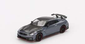 Nissan  - GT-R (R35) Nismo 2024 stealth gray - 1:64 - Mini GT - 00868-L - MGT00868lhd | Toms Modelautos