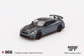 Nissan  - GT-R (R35) Nismo 2024 stealth gray - 1:64 - Mini GT - 00868-R - MGT00868rhd | Toms Modelautos