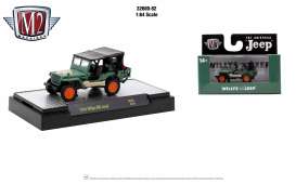 Willys  - MB Jeep 1944 green/black - 1:64 - M2 Machines - 32600R82-1944 - M2-32600R82-1944 | Toms Modelautos