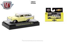 Chevrolet  - 150 Handyman Station Wagon 1957 white/yellow - 1:64 - M2 Machines - 32600R82-1957 - M2-32600R82-1957 | Toms Modelautos