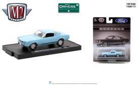 Ford  - Mustang Fastback 2+2 GT 1966 blue - 1:64 - M2 Machines - 11228R117-1966 - M2-11228R117-1966 | Toms Modelautos