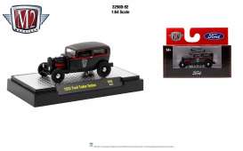 Ford  - Tudor Sedan 1932 black/red - 1:64 - M2 Machines - 32500R92-1932 - M2-32500R92-1932 | Toms Modelautos