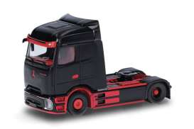 Mercedes Benz  - eActros 600 Procabin 2a black/red - 1:87 - Herpa Trucks - H318211 - herpa318211 | Toms Modelautos