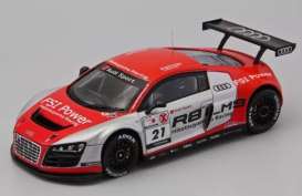 Audi  - R8 2011 red/silver - 1:43 - Ebbro - 44630 - ebb44630 | Toms Modelautos