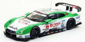 Nissan  - GT-R 2012 green/white - 1:43 - Ebbro - 44853 - ebb44853 | Toms Modelautos