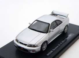 Nissan  - Skyline GT-R R33 1995 silver - 1:43 - Ebbro - 43882 - ebb43882 | Toms Modelautos