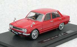 Nissan  - Skyline GT GC10 1968 red - 1:43 - Ebbro - 43937 - ebb43937 | Toms Modelautos