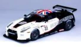 Nissan  - 2009 black/white - 1:43 - Ebbro - ebb44382 | Toms Modelautos