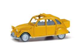 Citroen  - 2CV yellow - 1:87 - Herpa - H027632-006 - herpa027632-006 | Toms Modelautos