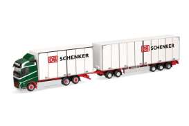 Volvo  - FH GL 2020 white/green/red - 1:87 - Herpa - H316163 - herpa316163 | Toms Modelautos