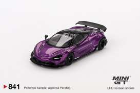 McLaren  - 720S 2020 purple - 1:64 - Mini GT - 00841-L - MGT00841lhd | Toms Modelautos